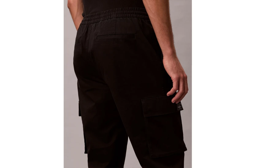 Calvin Klein Skinny Ανδρικό Παντελόνι Cargo Μαύρο