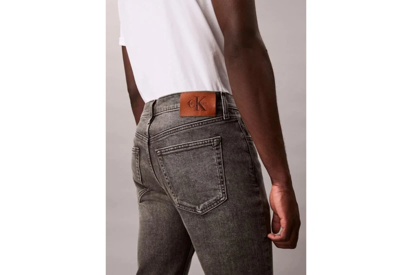 Calvin Klein Slim Tapered Ανδρικό Παντελόνι Τζιν Γκρι