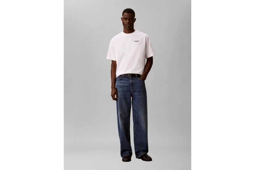 Calvin Klein Back Logo Ανδρικό Κοντομάνικο T-Shirt Λευκό