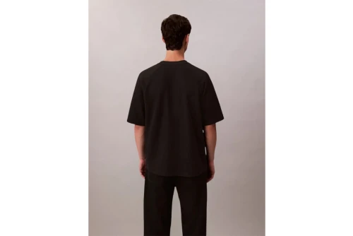 Calvin Klein Rib Cozy Flatback Relaxed Fit T-Shirt Ανδρικό (LV04RE225G UB1)