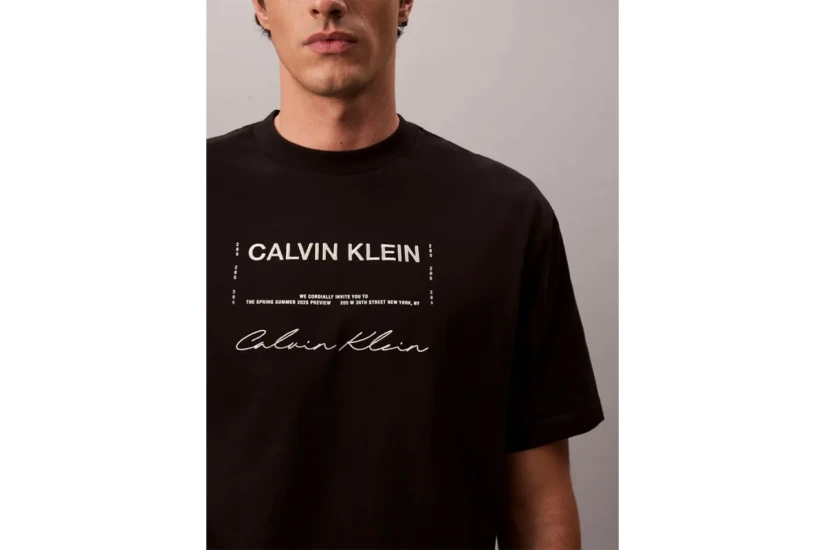 Calvin Klein Graphic Seasonal Ανδρικό Κοντομάνικο T-Shirt Μαύρο