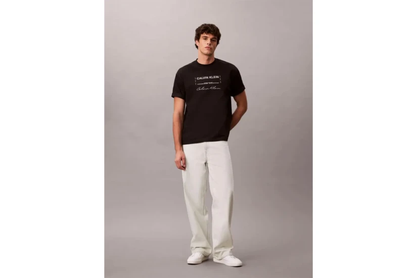 Calvin Klein Graphic Seasonal Ανδρικό Κοντομάνικο T-Shirt Μαύρο