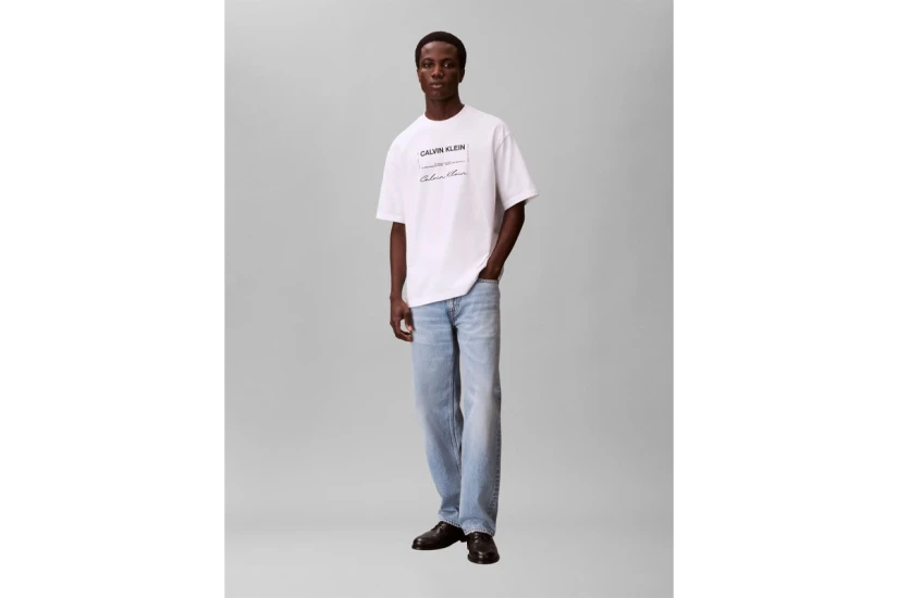 Calvin Klein Graphic Seasonal Ανδρικό Κοντομάνικο T-Shirt Λευκό