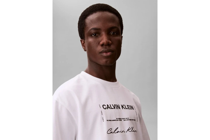 Calvin Klein Graphic Seasonal Ανδρικό Κοντομάνικο T-Shirt Λευκό