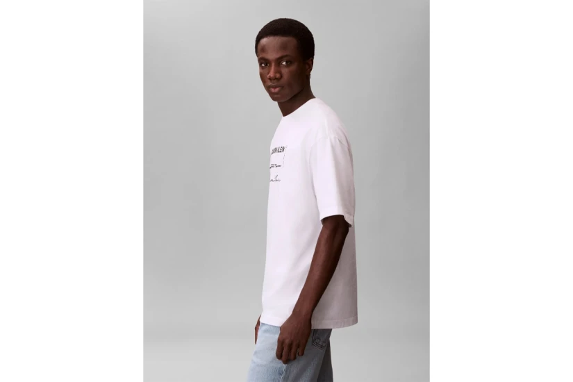 Calvin Klein Graphic Seasonal Ανδρικό Κοντομάνικο T-Shirt Λευκό