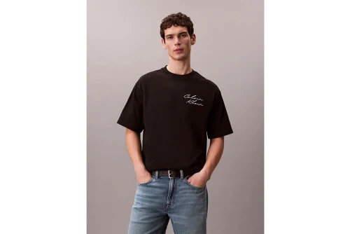 Calvin Klein Relaxed Script Logo T-Shirt Ανδρικό (LV04RE828G UB1)