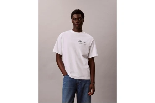 Calvin Klein Relaxed Script Logo T-Shirt Ανδρικό (LV04RE828G YAF)