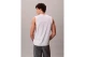 Calvin Klein Cotton Muscle Ανδρική Αμάνικη Μπλούζα Λευκή