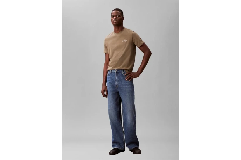 Calvin Klein Ανδρικό Κοντομάνικο T-Shirt Χακί