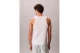 Calvin Klein Monogram Logo Ανδρική Αμάνικη Μπλούζα Λευκή
