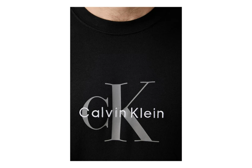 Calvin Klein Ανδρική Μακρυμάνικη Μπλούζα με Λαιμόκοψη Μαύρη