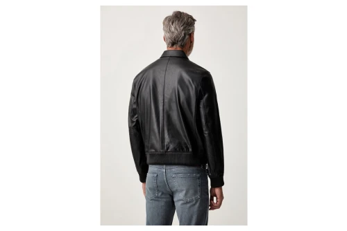 Calvin Klein Faux Leather Μπουφάν Bomber Δερματίνη Ανδρικό (LV04RG406G UB1)