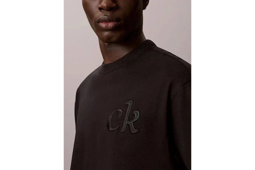 Calvin Klein Relaxed Embossed Logo Ανδρικό Κοντομάνικο T-Shirt Μαύρο