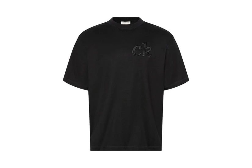 Calvin Klein Relaxed Embossed Logo Ανδρικό Κοντομάνικο T-Shirt Μαύρο