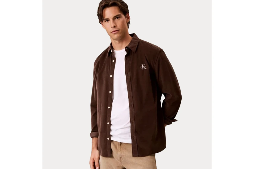 Calvin Klein Ls Corduroy Easy Shirt (LV04RH114G WFM)