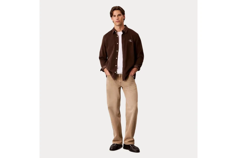 Calvin Klein Ls Corduroy Easy Shirt (LV04RH114G WFM)