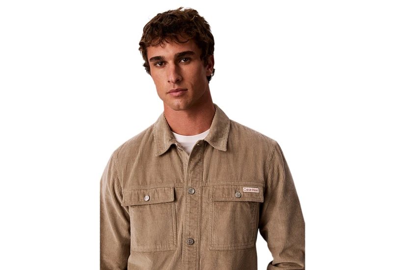 Calvin Klein Ls Corduroy Easy Overshirt (LV04RH115G HMT)