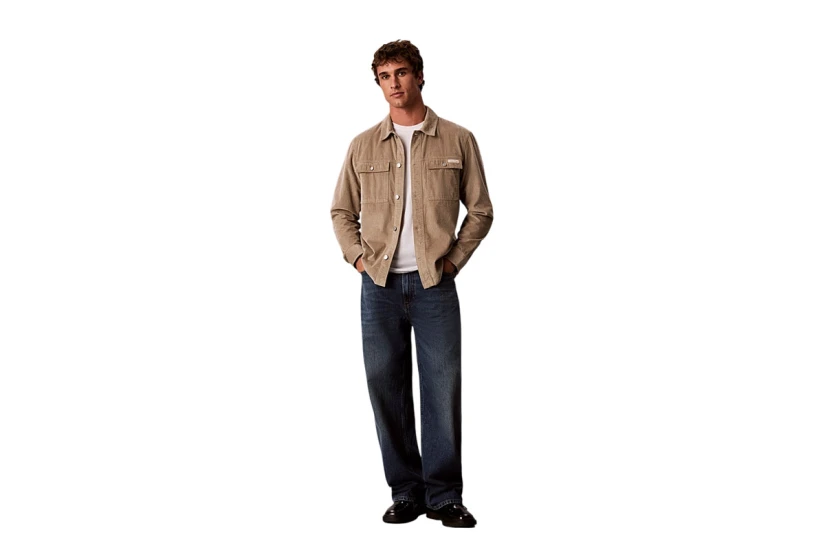 Calvin Klein Ls Corduroy Easy Overshirt (LV04RH115G HMT)