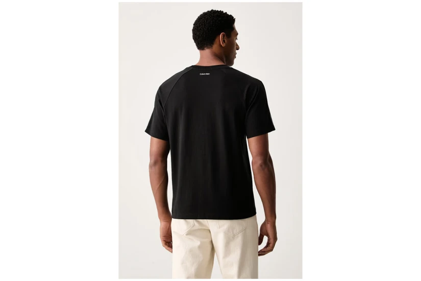 Calvin Klein Logo Tape Ανδρικό Κοντομάνικο T-Shirt Μαύρο