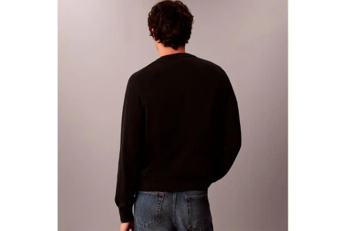 Calvin Klein Relaxed Cotton Monologo Graphic Πουλόβερ Ανδρικό (LV04RH320G UB1)