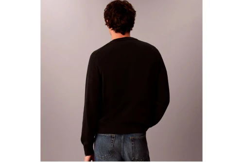 Calvin Klein Relaxed Cotton Monologo Graphic Πουλόβερ Ανδρικό (LV04RH320G UB1)