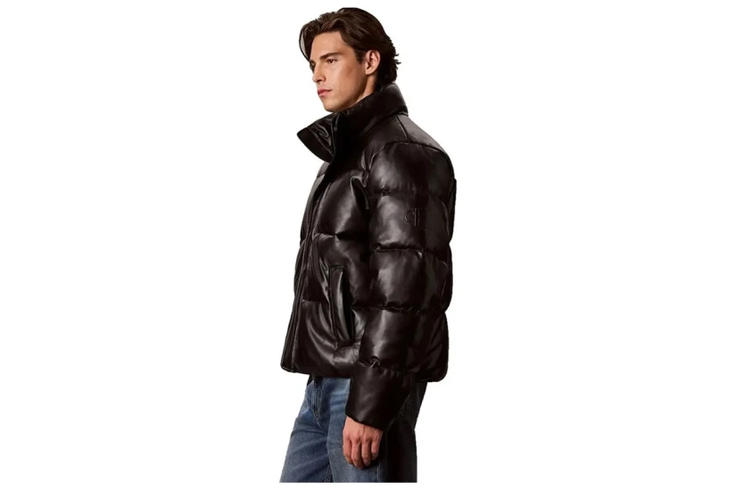 Calvin Klein Μπουφάν Puffer Δερματίνη Ανδρικό (LV04RH530G UB1)