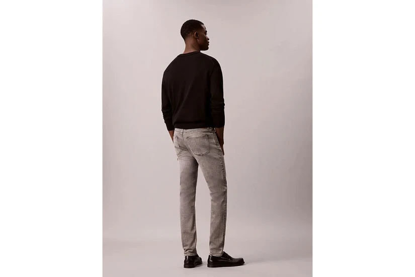 Calvin Klein Slim Tapered Ανδρικό Παντελόνι Τζιν Γκρι