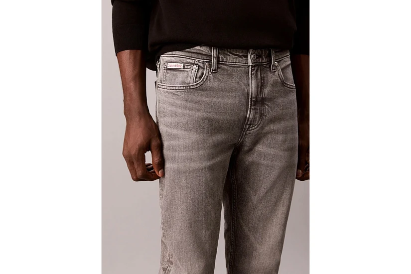 Calvin Klein Slim Tapered Ανδρικό Παντελόνι Τζιν Γκρι