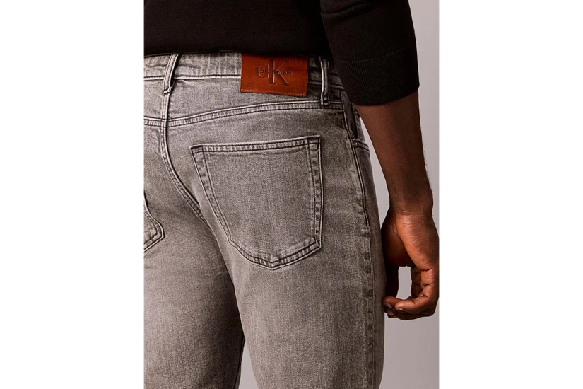 Calvin Klein Slim Tapered Ανδρικό Παντελόνι Τζιν Γκρι