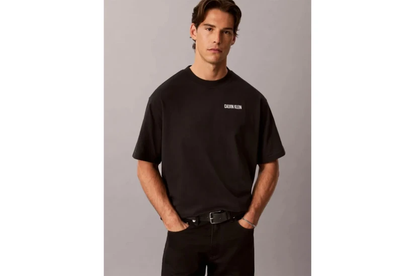 Calvin Klein Relaxed Calvins Or Nothing Graphic Ανδρικό Κοντομάνικο T-Shirt Μαύρο