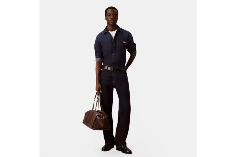 Calvin Klein Classic Fit Τζιν Πουκάμισο Μακρυμάνικο Ανδρικό (LV04RH912G CXF)