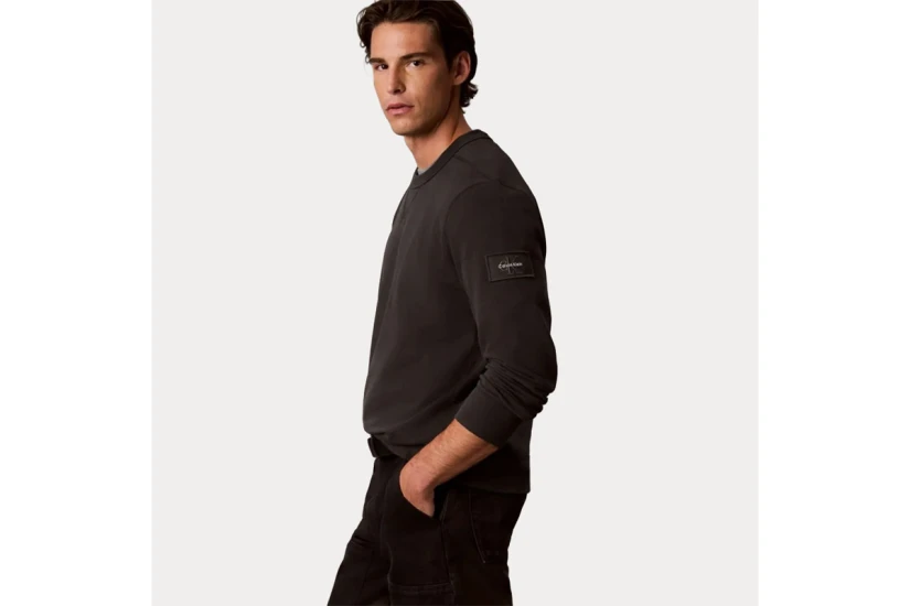 Calvin Klein Ls Eu 350 Terry Badge Cn Sweatshirt (LV04RJ200G 8MN)