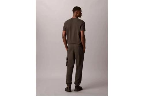 Calvin Klein Cotton Terry Cargo Παντελόνι Φόρμας Ανδρικό (LV04RJ204G 8MN)