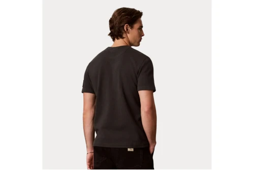 Calvin Klein Monologo Patch Classic Waffle Knit T-Shirt Ανδρικό (LV04RJ208G 8MN)