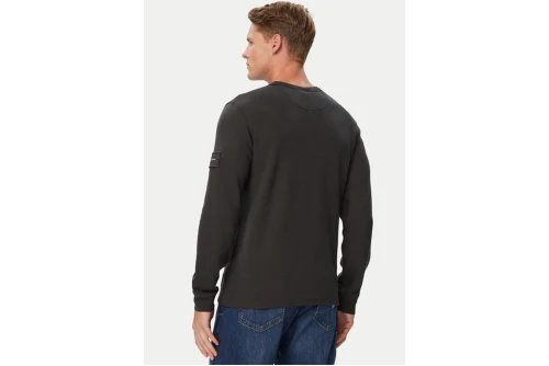 Calvin Klein Waffle Monologo Μπλούζα Με Λαιμόκοψη Ανδρική (LV04RJ209G 8MN)