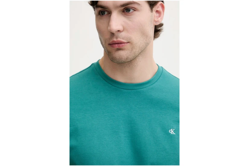 Calvin Klein Classic Monogram Ανδρικό Κοντομάνικο T-Shirt Τυρκουάζ