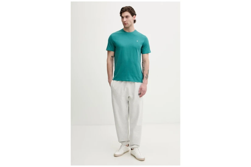 Calvin Klein Classic Monogram Ανδρικό Κοντομάνικο T-Shirt Τυρκουάζ