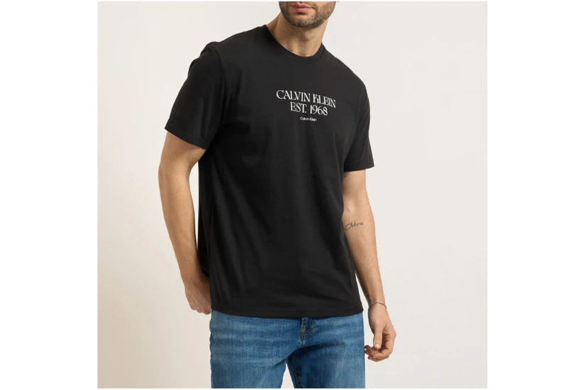 Calvin Klein Ανδρικό Κοντομάνικο T-Shirt Μαύρο