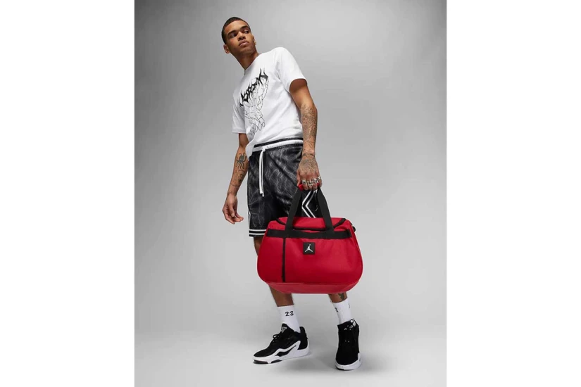 Jordan Essentials Αθλητικό Σακίδιο Ώμου - Χειρός Κόκκινο, Μαύρο