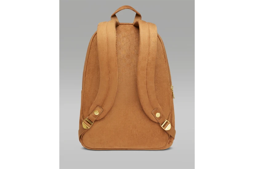 Jordan Suede Monogram Backpack Κάμελ 23,5L