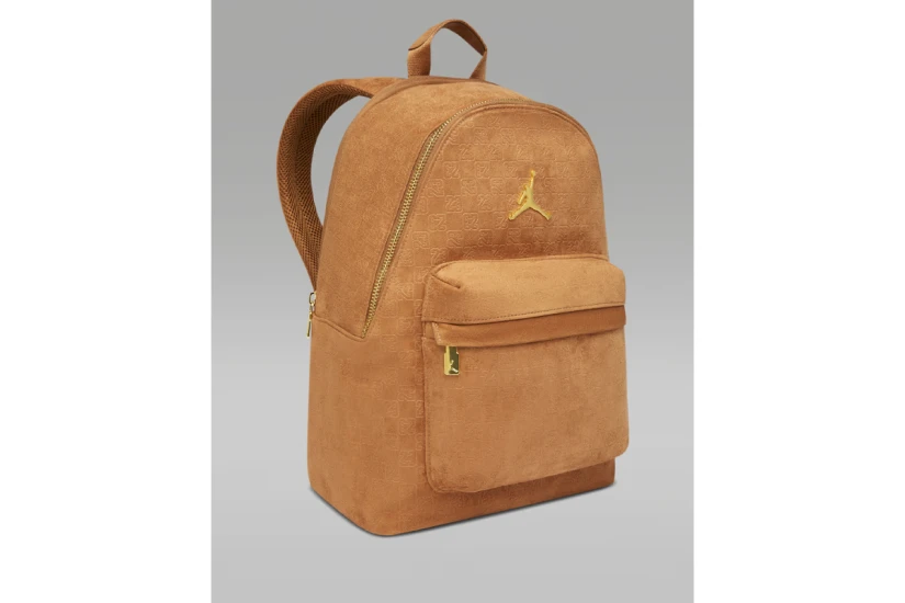 Jordan Suede Monogram Backpack Κάμελ 23,5L