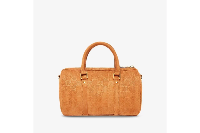 Jordan Suede Monogram Mini Αθλητικός Σάκος Κάμελ 3L