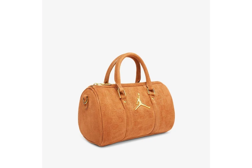 Jordan Suede Monogram Mini Αθλητικός Σάκος Κάμελ 3L