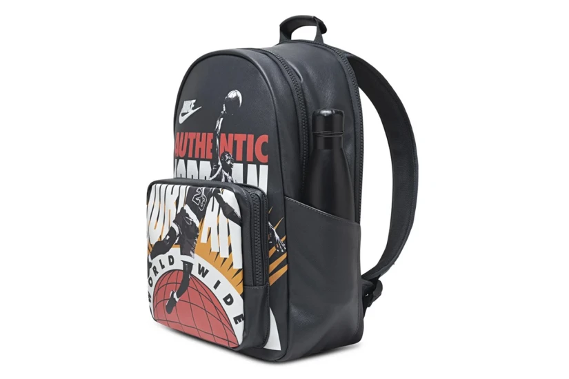 Jordan Borough Authentic Backpack Μαύρο, Λευκό, Κόκκινο, Πορτοκαλί 14L