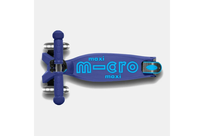 Micro Maxi Deluxe Foldable LED Παιδικό Πατίνι Μπλε