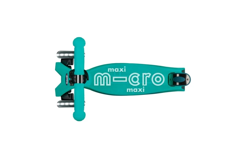 Micro Maxi Deluxe Glow Led Παιδικό Πατίνι Πράσινο
