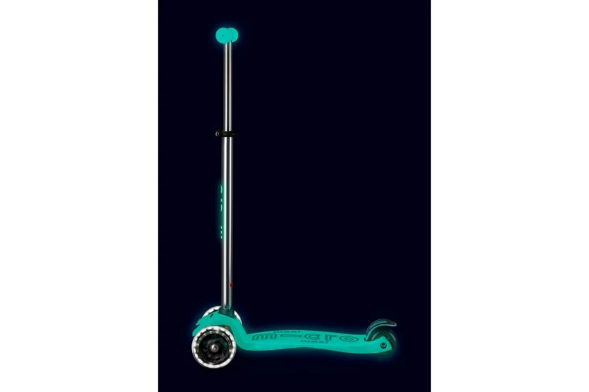 Micro Maxi Deluxe Glow Led Παιδικό Πατίνι Πράσινο