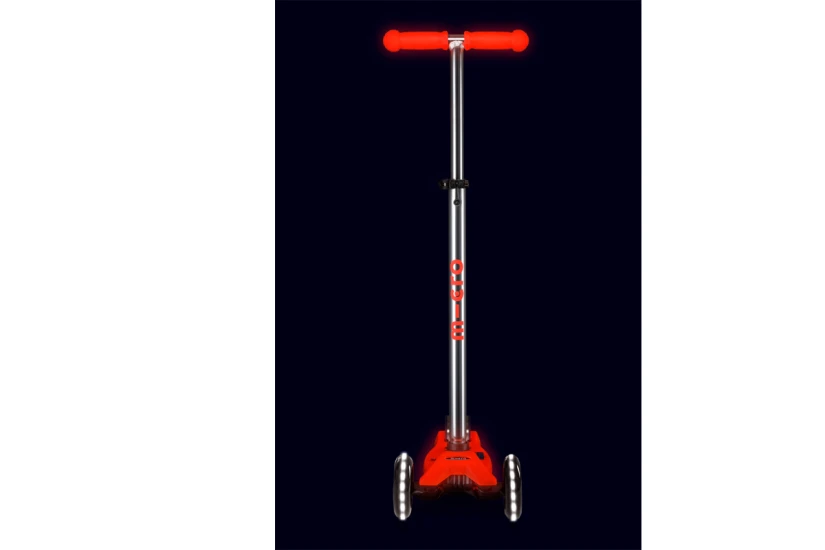 Micro Maxi Deluxe Glow Led Παιδικό Πατίνι Κόκκινο