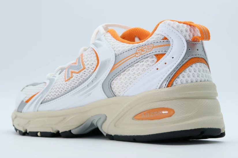 New Balance 530 Unisex Sneakers Λευκά, Πορτοκαλί, Ασημί, Μπεζ
