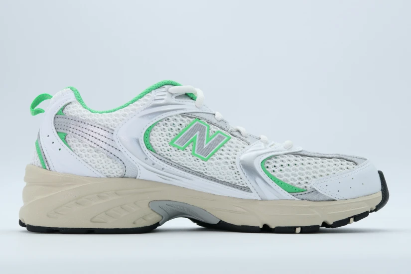 New Balance 530 Sneakers Λευκά, Πράσινα, Ασημί, Μπεζ